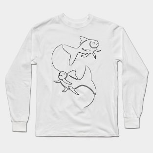 Floating fish Long Sleeve T-Shirt